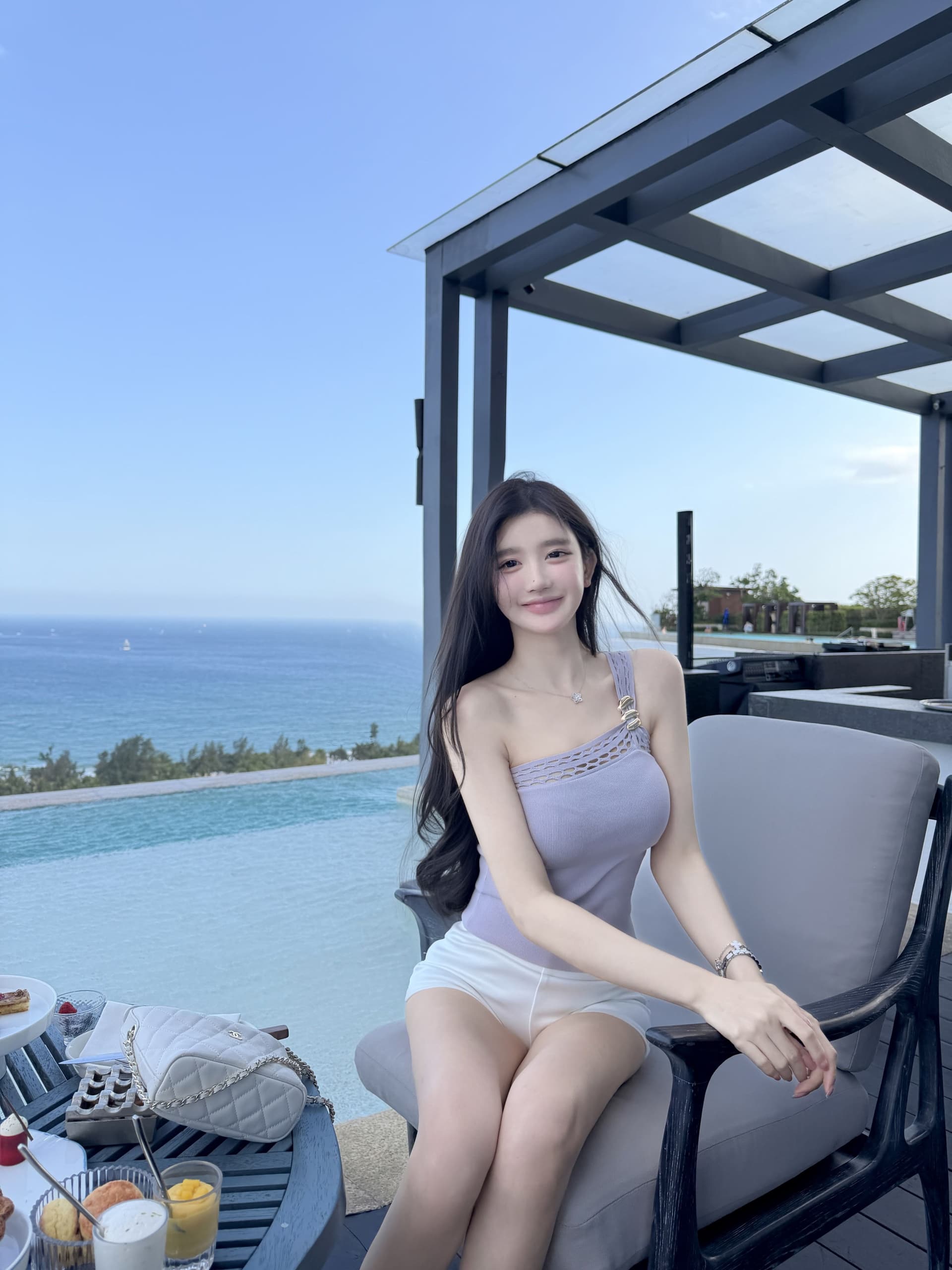 xuan 법사 법사 洛神 버클 명문 여성 바람 품격 숄더백 행침 벨트 버튼 홀로우 아웃 맨위 이미지 3