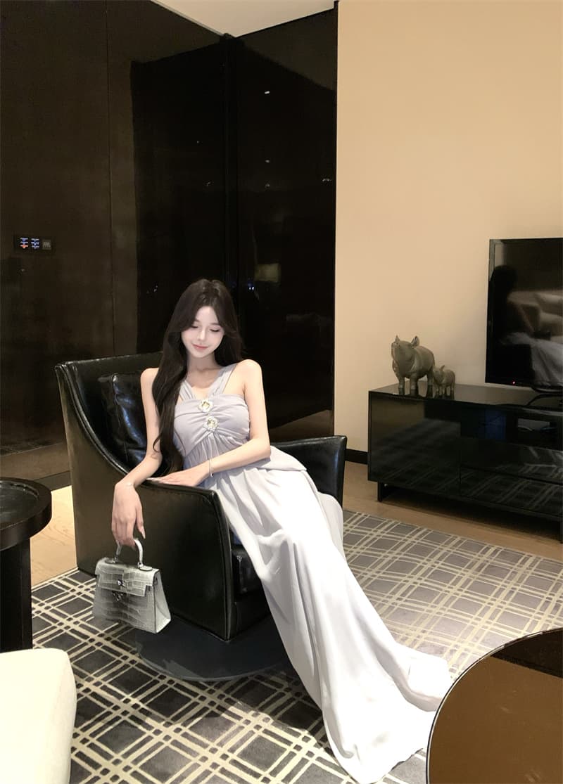 실사 정가 웨이브 바다 소금 품격 공주 패션 섹시함 여름 작은 대중 디자인 센스 드레스 상세 이미지 12