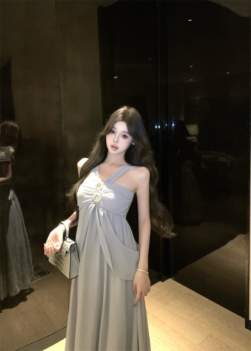 실사 정가 웨이브 바다 소금 품격 공주 패션 섹시함 여름 작은 대중 디자인 센스 드레스 상세 이미지 16