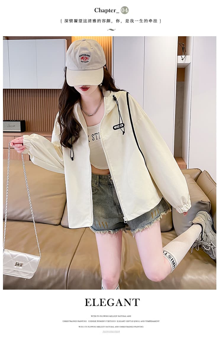 실사 가을 의상 후드 재킷 2025 새로운 외국 가스 초기 고등학생 여성 자켓 다용도 패션 재킷 상세 이미지 25