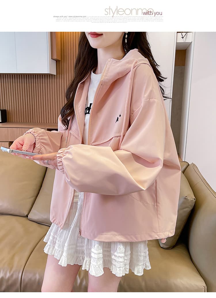 실사 후드 자켓 여성 코트 가을 새로운 루즈핏 한국 스타일 작은 키 워크웨어 재킷 맨위 상세 이미지 23
