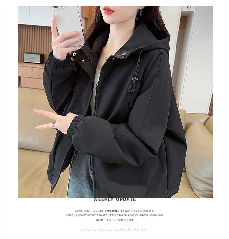 실사 쇼트 스타일 자켓 면 옷 고급 센스 튀김 거리 작은 대중 아메리칸 워크웨어 바람막이 여성 코트 가을 겨울 플러스 두꺼운 스타일 상세 이미지 10