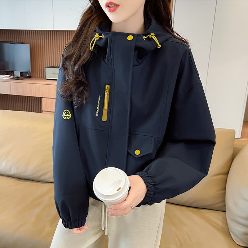 실사 이른 봄 후드 재킷 2026 새로운 외국 가스 캐주얼 한국 스타일 자켓 다용도 패션 재킷