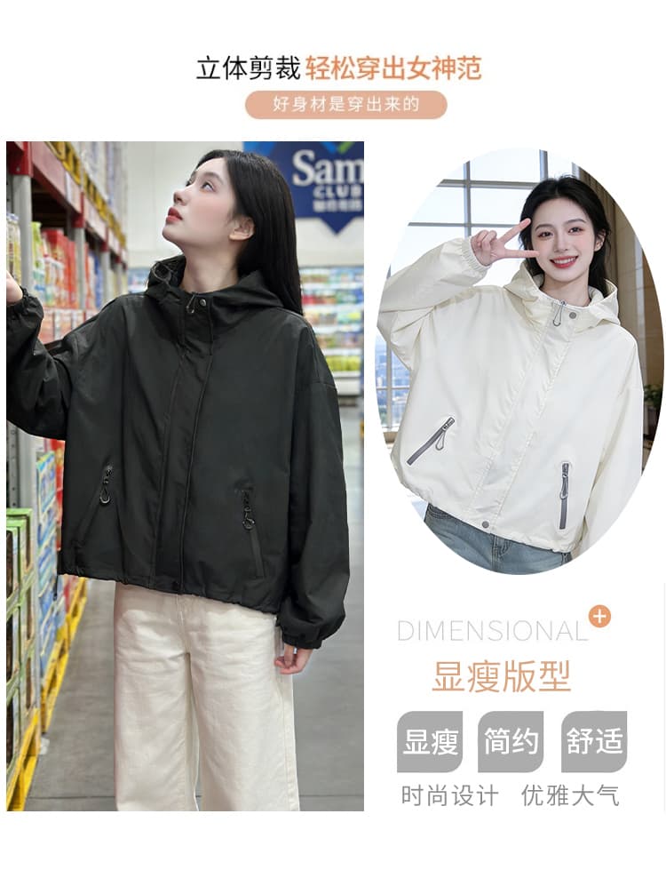 실사 쇼트 스타일 자켓 워크웨어 재킷 봄 가을 새로운 고유 한 Chic 작은 키 캐주얼 재킷 상세 이미지 4