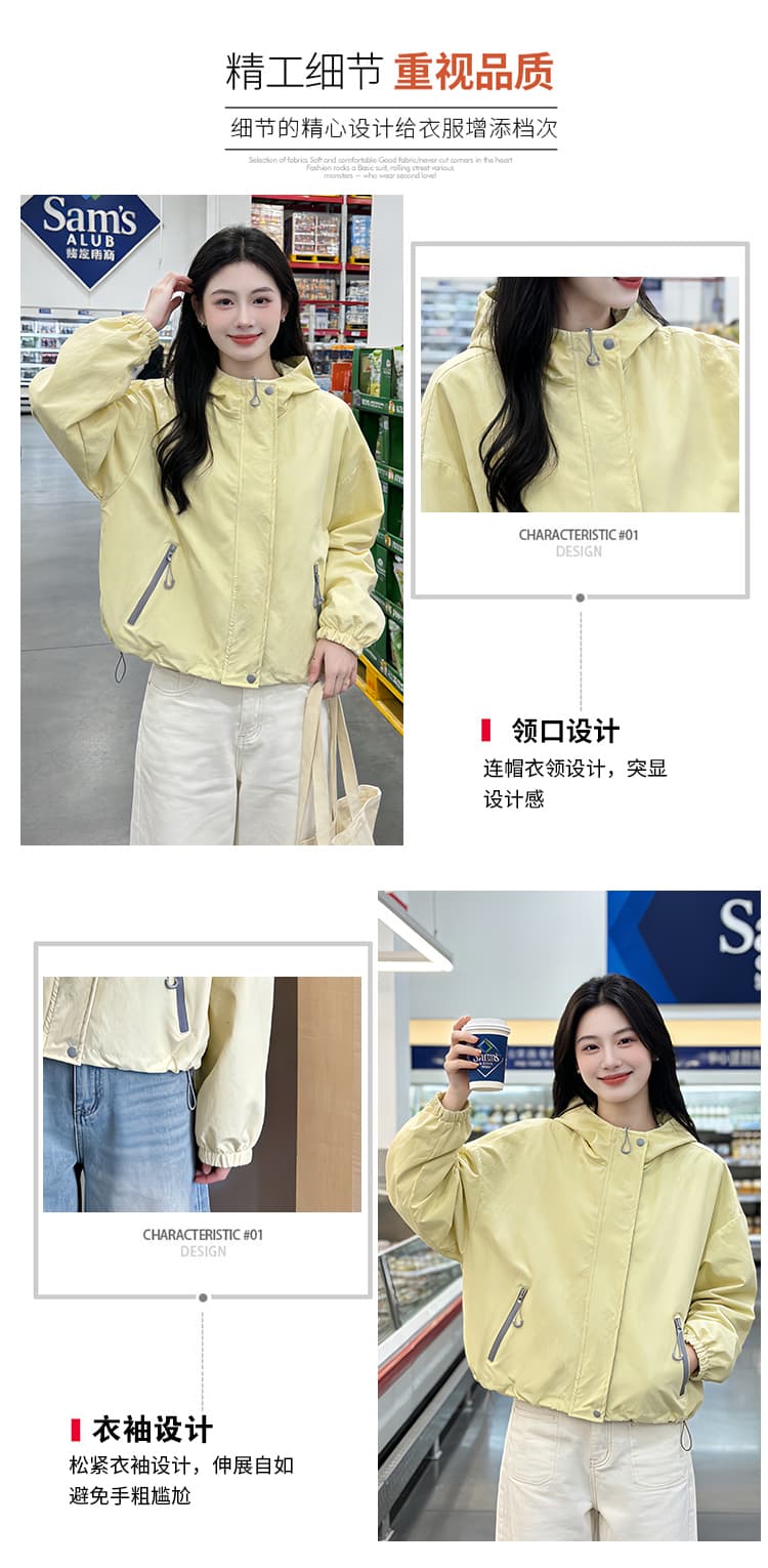실사 쇼트 스타일 자켓 워크웨어 재킷 봄 가을 새로운 고유 한 Chic 작은 키 캐주얼 재킷 상세 이미지 5