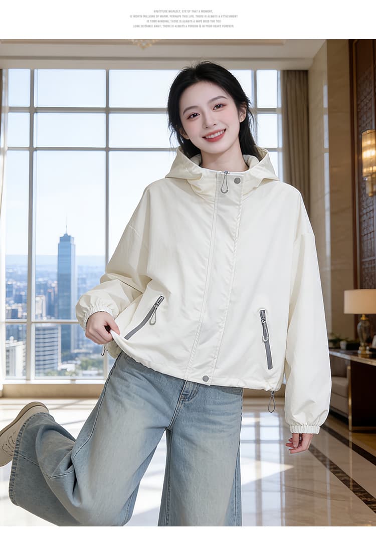 실사 쇼트 스타일 자켓 워크웨어 재킷 봄 가을 새로운 고유 한 Chic 작은 키 캐주얼 재킷 상세 이미지 10