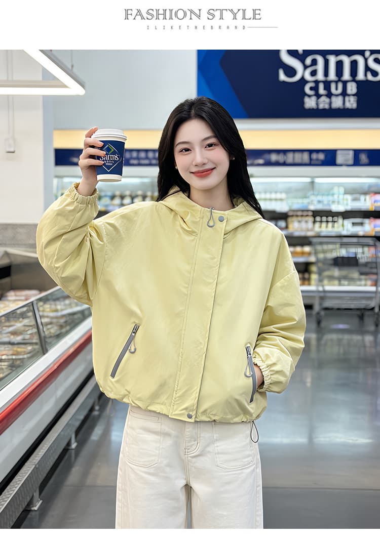 실사 쇼트 스타일 자켓 워크웨어 재킷 봄 가을 새로운 고유 한 Chic 작은 키 캐주얼 재킷 상세 이미지 13