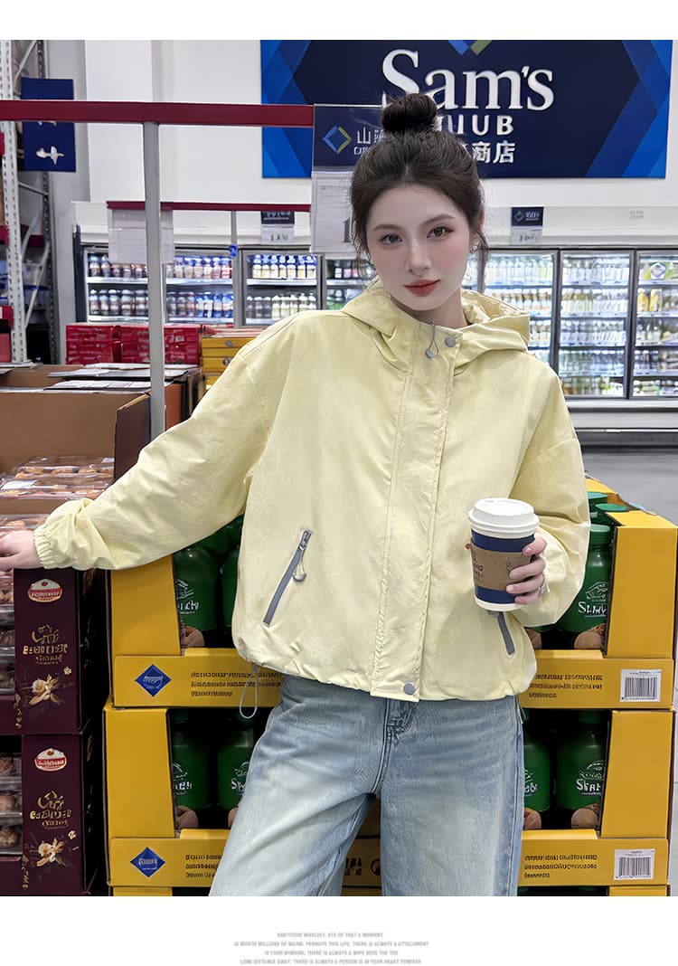실사 쇼트 스타일 자켓 워크웨어 재킷 봄 가을 새로운 고유 한 Chic 작은 키 캐주얼 재킷 상세 이미지 14