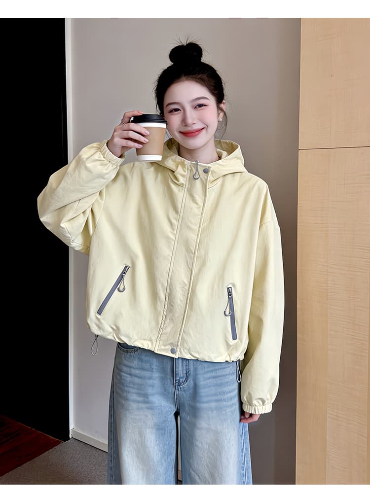 실사 쇼트 스타일 자켓 워크웨어 재킷 봄 가을 새로운 고유 한 Chic 작은 키 캐주얼 재킷 상세 이미지 16