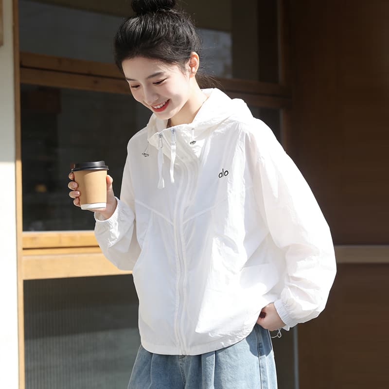 실사 자외선 차단 의류 여성 여름 한 부서 루즈핏 후드 얇은 스타일 통기성 국방 자외선 카디건 코트 자외선 차단 복
