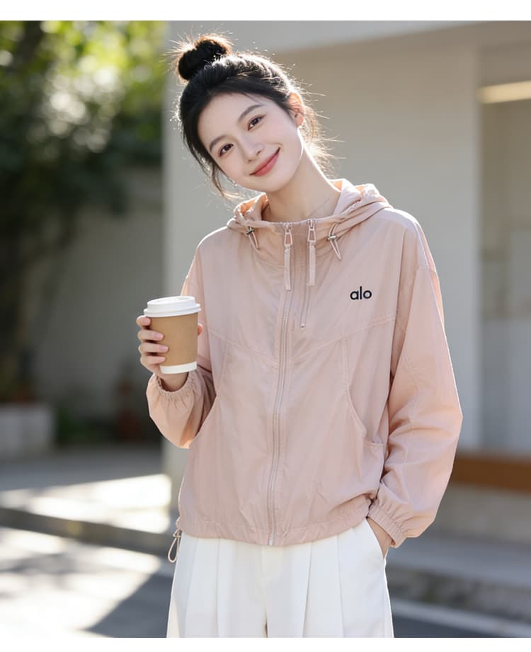 실사 자외선 차단 의류 여성 여름 한 부서 루즈핏 후드 얇은 스타일 통기성 국방 자외선 카디건 코트 자외선 차단 복 상세 이미지 21