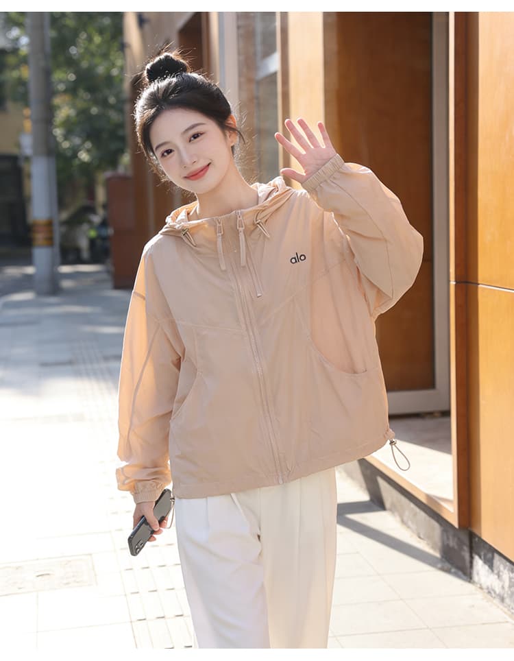 실사 자외선 차단 의류 여성 여름 한 부서 루즈핏 후드 얇은 스타일 통기성 국방 자외선 카디건 코트 자외선 차단 복 상세 이미지 22