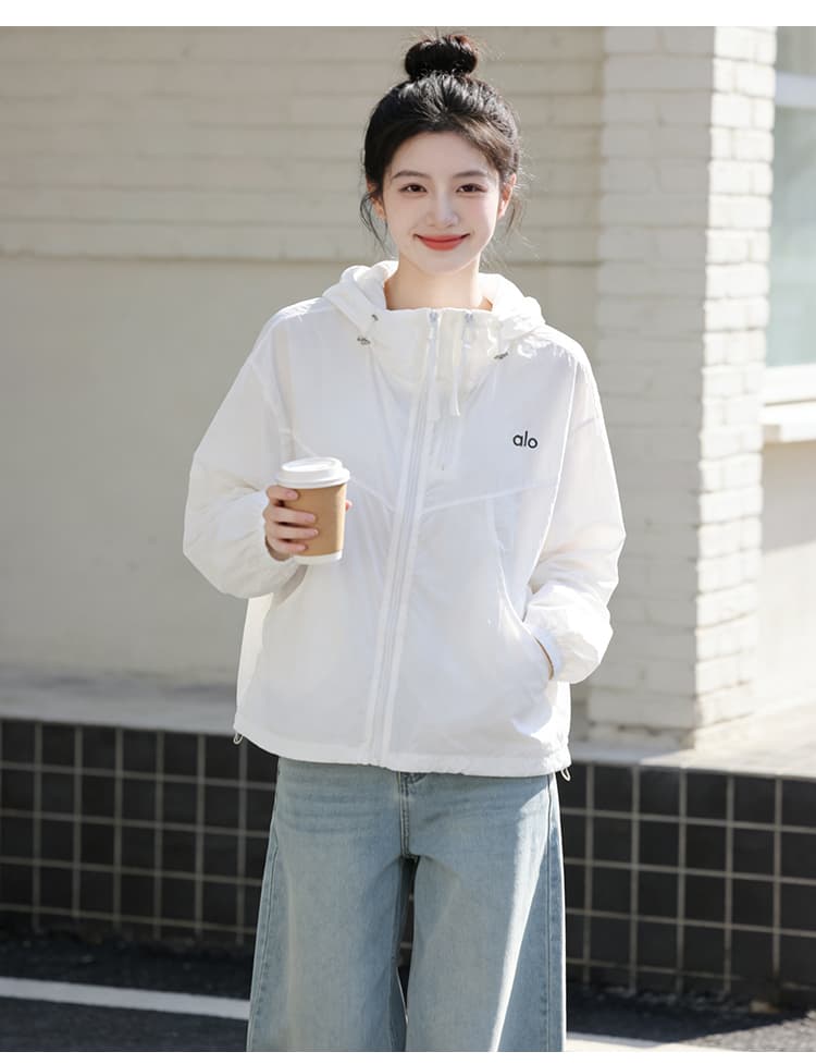 실사 자외선 차단 의류 여성 여름 한 부서 루즈핏 후드 얇은 스타일 통기성 국방 자외선 카디건 코트 자외선 차단 복 상세 이미지 25