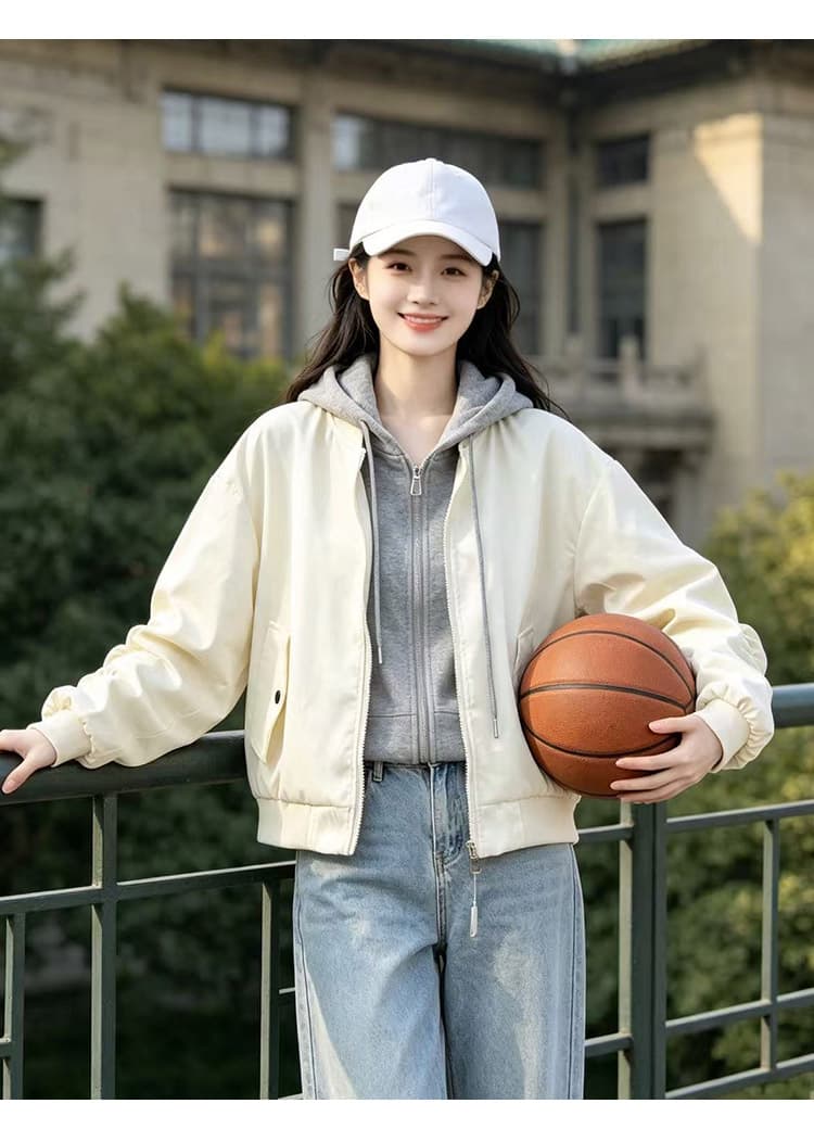 실사 아메리칸 페이크 레이어드 후드 패치워크 가을 어깨 루즈핏 뒤로 알파벳 자수 리브 커프스 밑단 면 옷 섹션 상세 이미지 21
