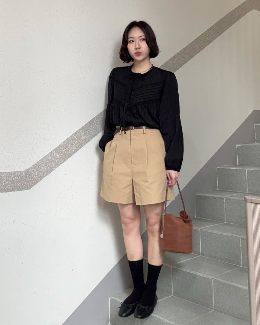재고 있음 korea 레트로 문예 레이스 조각 v 종류 명중 기사 장식 리본 단색 긴팔 맨위 여성 셔츠 상세 이미지 22