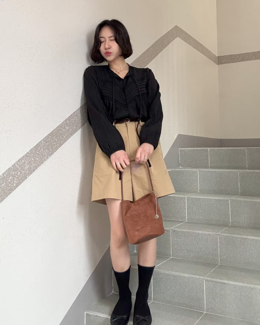 재고 있음 korea 레트로 문예 레이스 조각 v 종류 명중 기사 장식 리본 단색 긴팔 맨위 여성 셔츠 상세 이미지 23