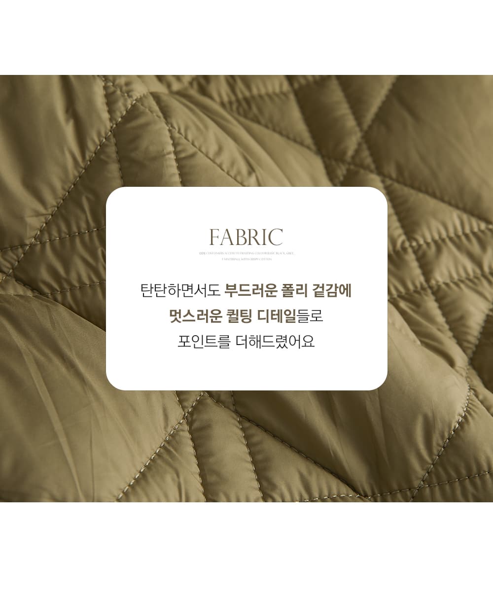 재고 있음 korea 무거운 작업 누비 이불의 재료 자수 폴로 칼라 민소매 어깨 외부 가져 가라. 보온 솜을 넣은 조끼 재킷 벨트 포함 상세 이미지 3