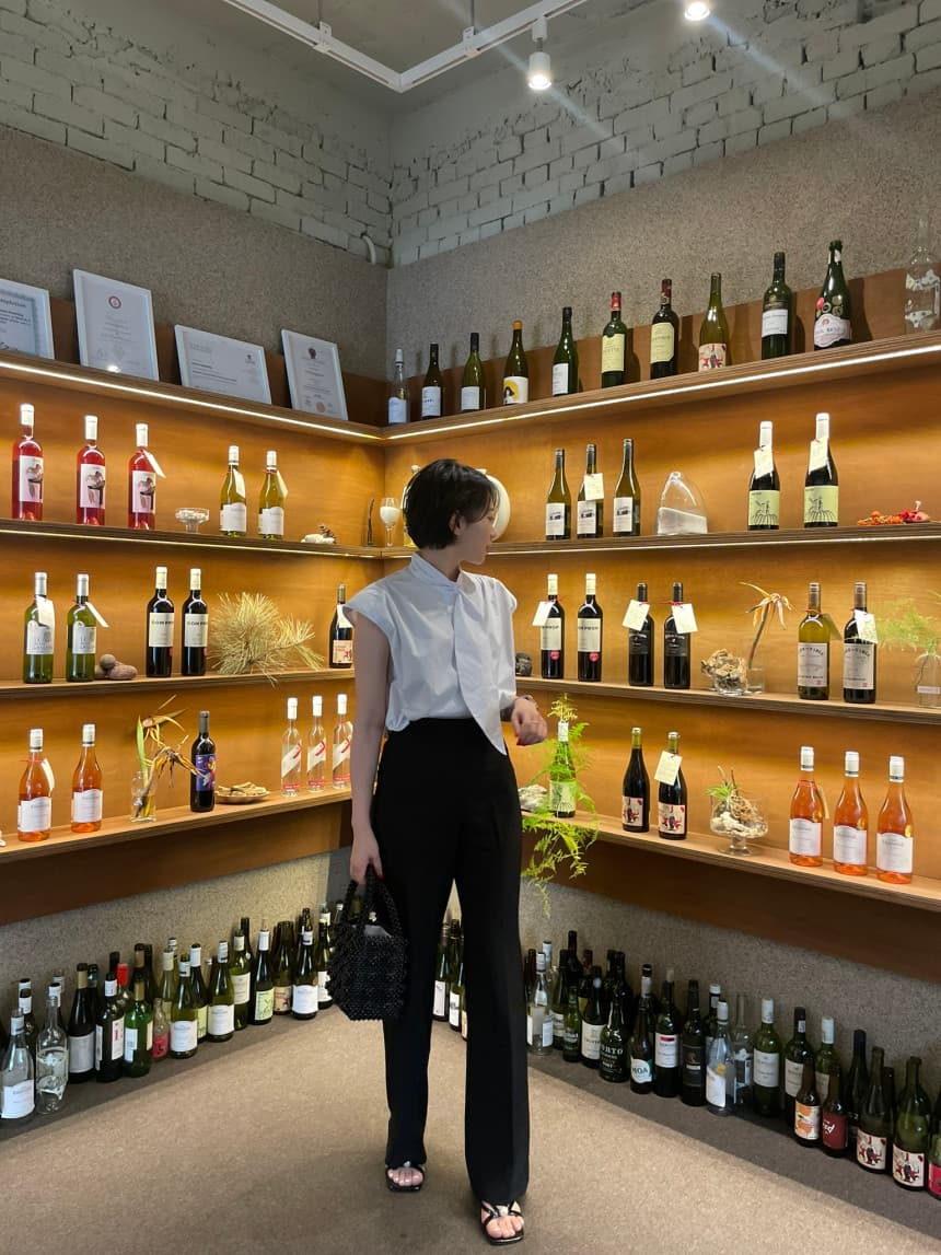 재고 있음 korea 프랑스식 품격 디자인 센스 대 리본 주름 비틀림 스탠드 칼라 다용도 만나는 반팔 셔츠 상세 이미지 4