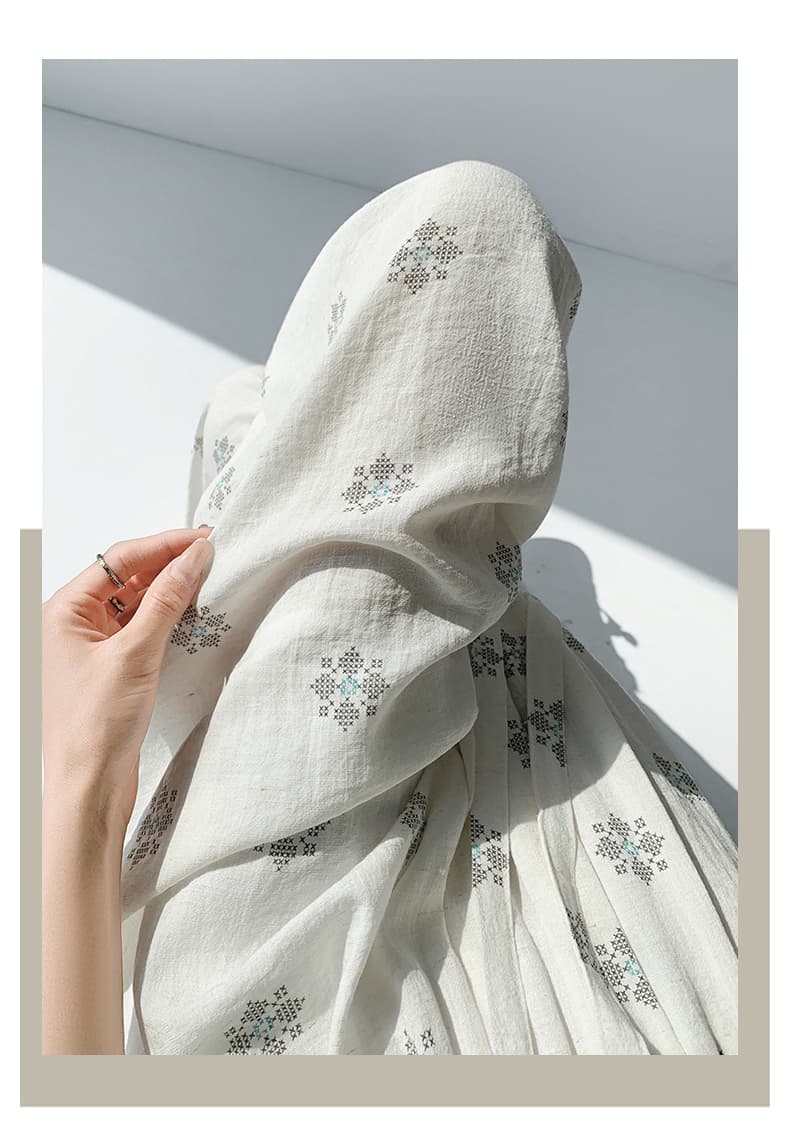 오래된 돈 바람 얼음 실크 면 린넨 프린트 풍선 야마모토 와이드 레깅스 바지 여름 느슨함 느긋한 아마 모통이 칼 캐주얼 바지 상세 이미지 29