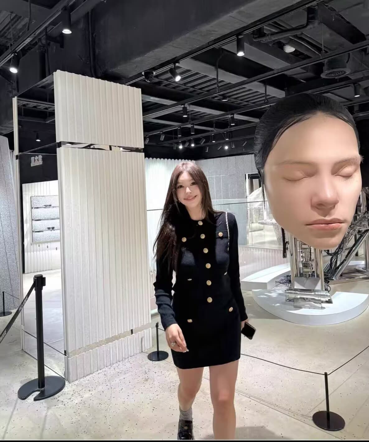 작은 향기 정장 2025 전체 집합 봄에 착용 가져 가라. 하이 엔드 패션 기질 뜨개질 맨위 치마 2 피스 세트 이미지 5