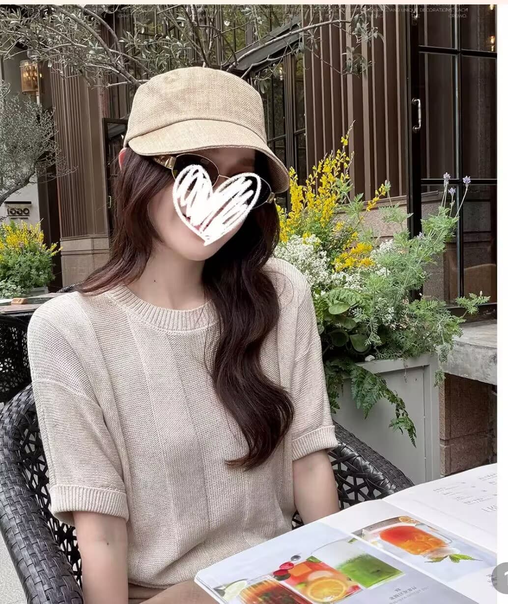 아마 라이 경기 서울 희박하고 조밀 결합 자이언트 통기성 니트 오래된 돈 바람 맨위 상세 이미지 1