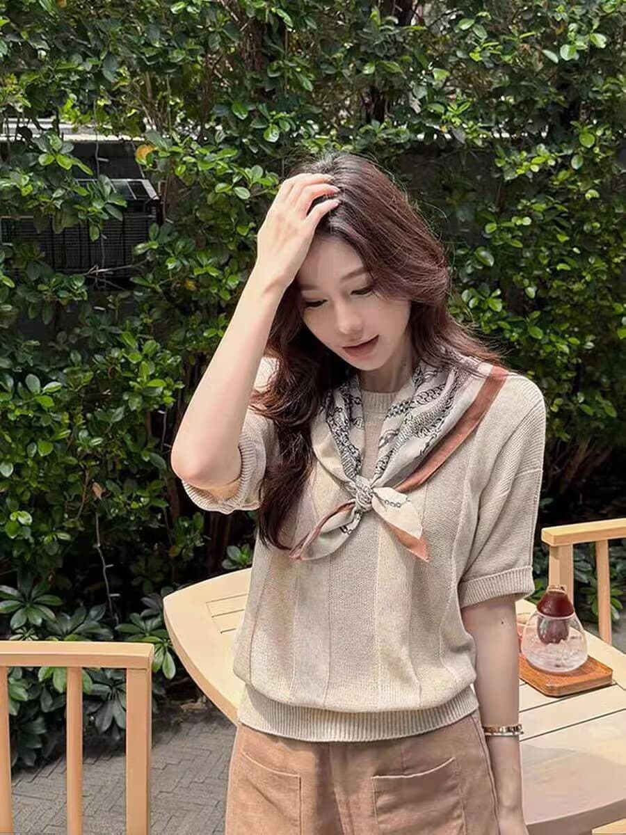 아마 라이 경기 서울 희박하고 조밀 결합 자이언트 통기성 니트 오래된 돈 바람 맨위 상세 이미지 4