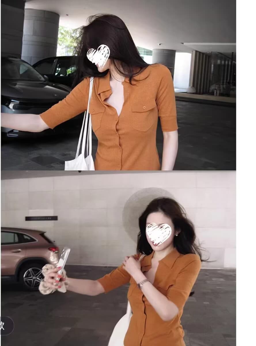레트로 중간 소매 봄 Z아 어깨 슬림해 보이는 핫걸 바람 여성 셔츠 품격 고급 센스 맨위 상세 이미지 9
