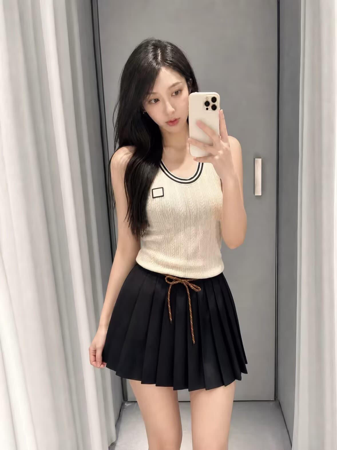 26 가을 새로운 알파벳 자수 수직 구덩이 스트라이프 니트 스웨터 오픈 가디건 순수한 욕망 바람 연령 감소 다용도 재킷 맨위 여성 상세 이미지 2