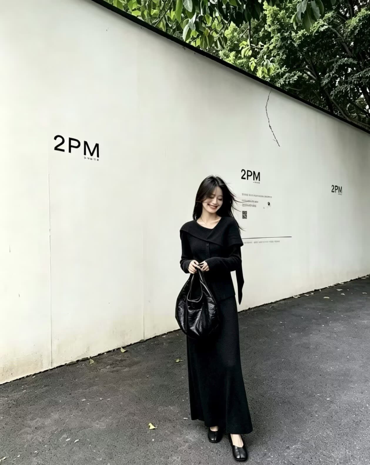 오트밀 색상 망토 숄 인사이드 잡아라. 의류 익스트림 제인 바람 주름 한 마디 니트 반신 치마 세트 상세 이미지 4