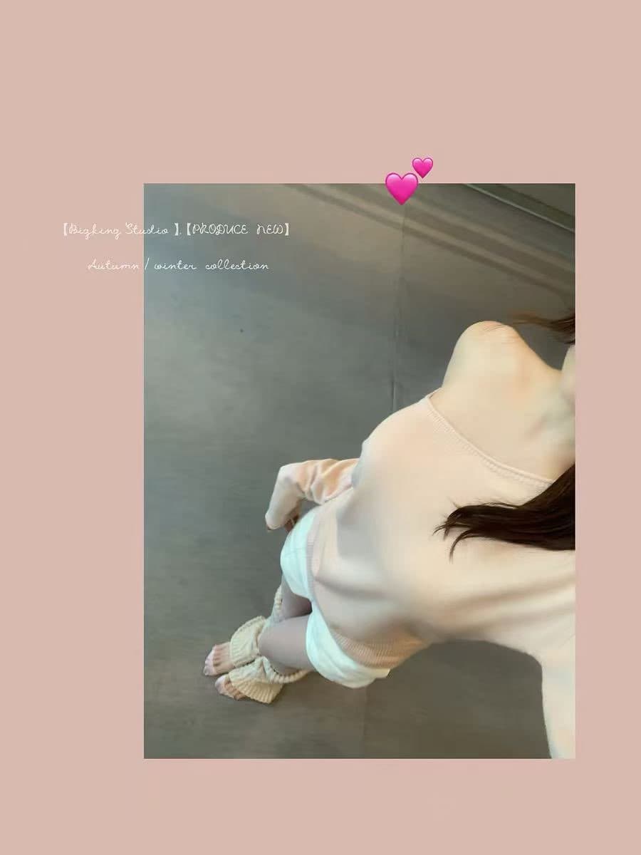 다이 킨 홈 이른 가을 비밀번호 보트넥 니트 스웨터 니트 바지 투피스 세트 상세 이미지 9
