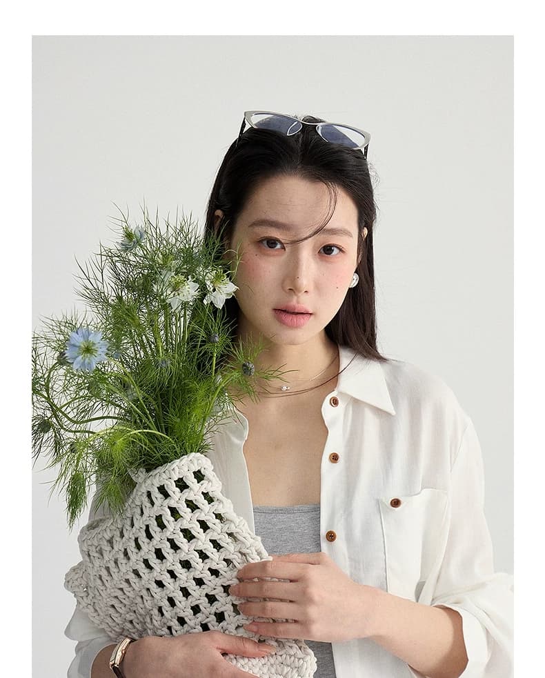 한 부서 출퇴근 캐주얼 POLO 칼라 여성 셔츠 2026 봄 새로운 긴팔 맨위 상세 이미지 13