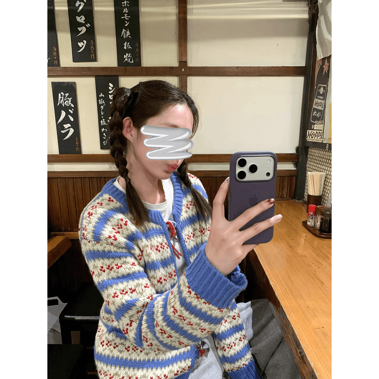 프랑스식 낭만주의 공정한 섬 무거운 작업 내장 꽃 아이슬란드 스웨터 여자 가을 겨울 레트로 자카드 레이스업 니트 카디건 코트 이미지 5