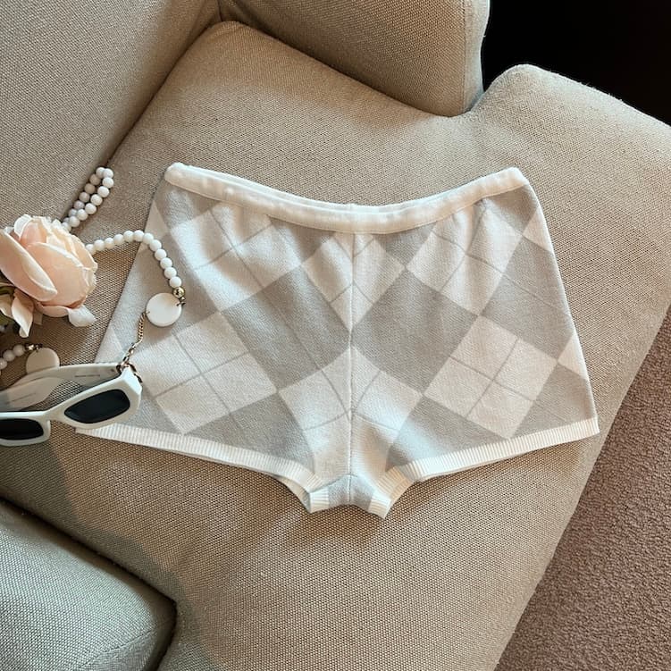 실사 정가 이른 가을 가장자리 모양 반바지 상세 이미지 4