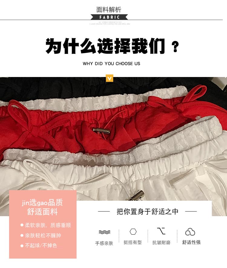 실사 나비 매듭 꽃밭 반바지 2026 여름 새로운 루즈핏 하이웨이스트 슬림해 보이는 다용도 캐주얼 반바지 여성 트렌디 상세 이미지 10