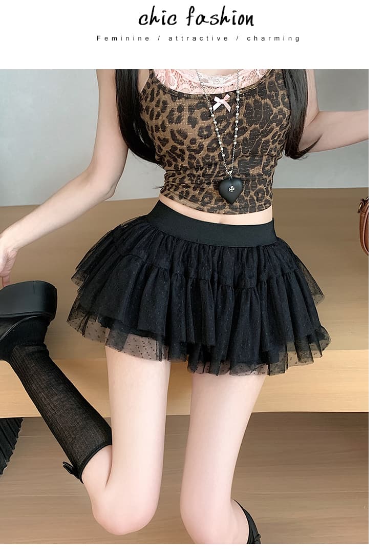 실사 달콤한 자매 인생 치마 다중 레이어 망사 케이크 미니 스커트 여성 봄 여름 하이웨이스트 슬림해 보이는 요정 바람 반신 스커트 상세 이미지 38