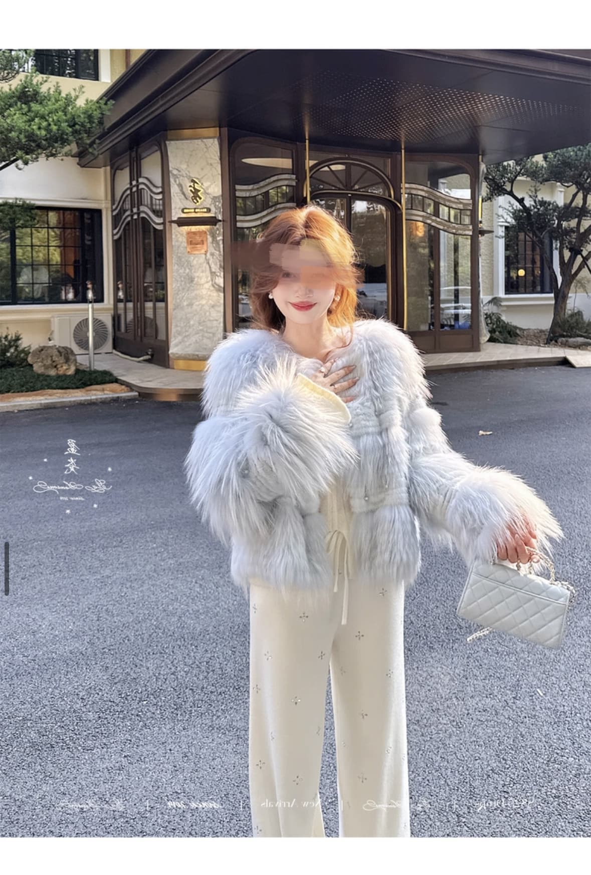 임산부 바지 새로운 니트 캐주얼 바지 다용도 플래시 훈련 바지 가을 겨울 털이 있는 작은 키 스트레이트 팬츠 있음 조정 벨트 상세 이미지 16