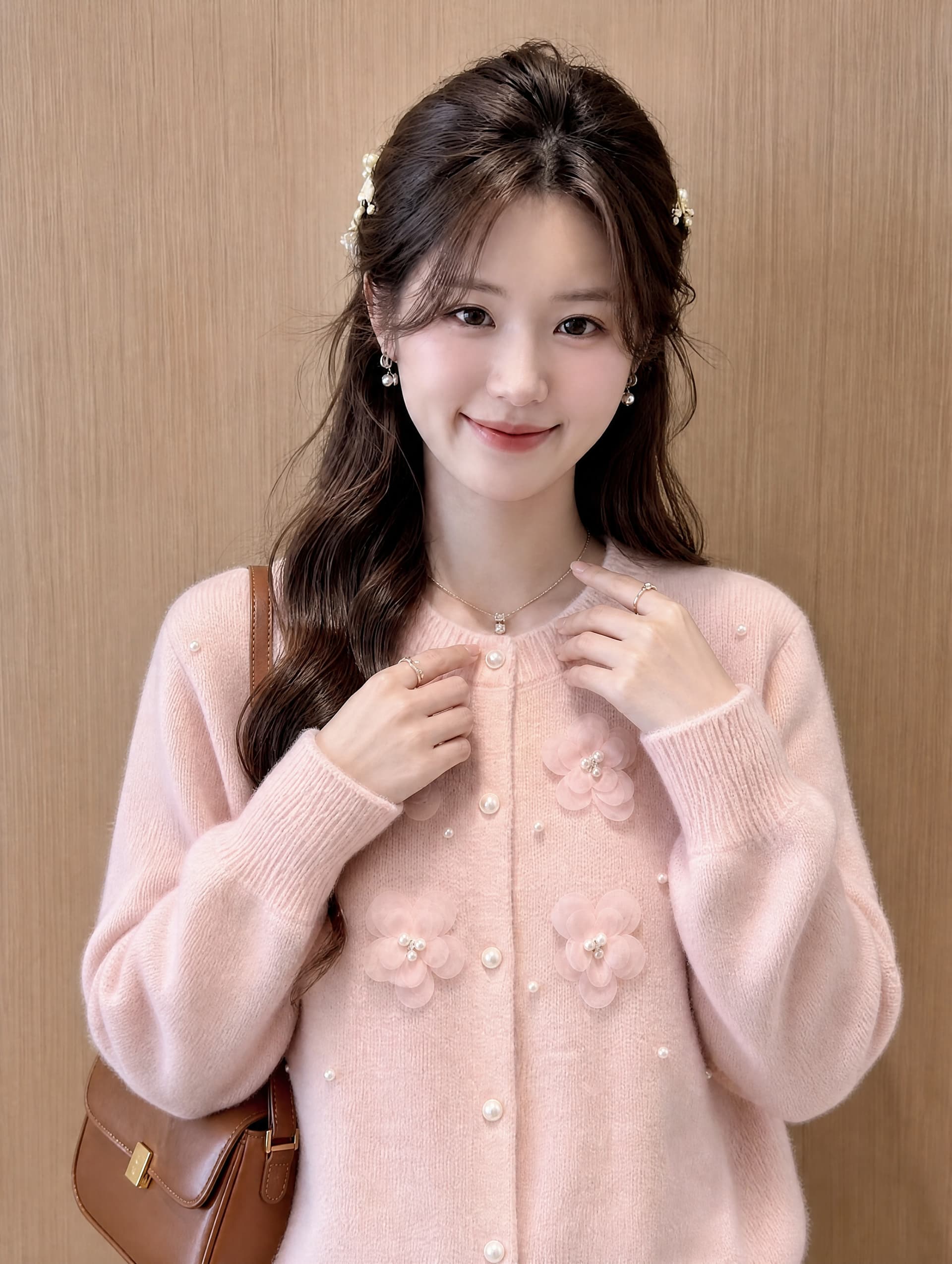 프랑스식 우아함 아름다운 무거운 작업 비즈 박기 3 차원 꽃 스웨터 니트 오픈 가디건 여성 가을 섹션 아름다운 재킷 맨위 이미지 4
