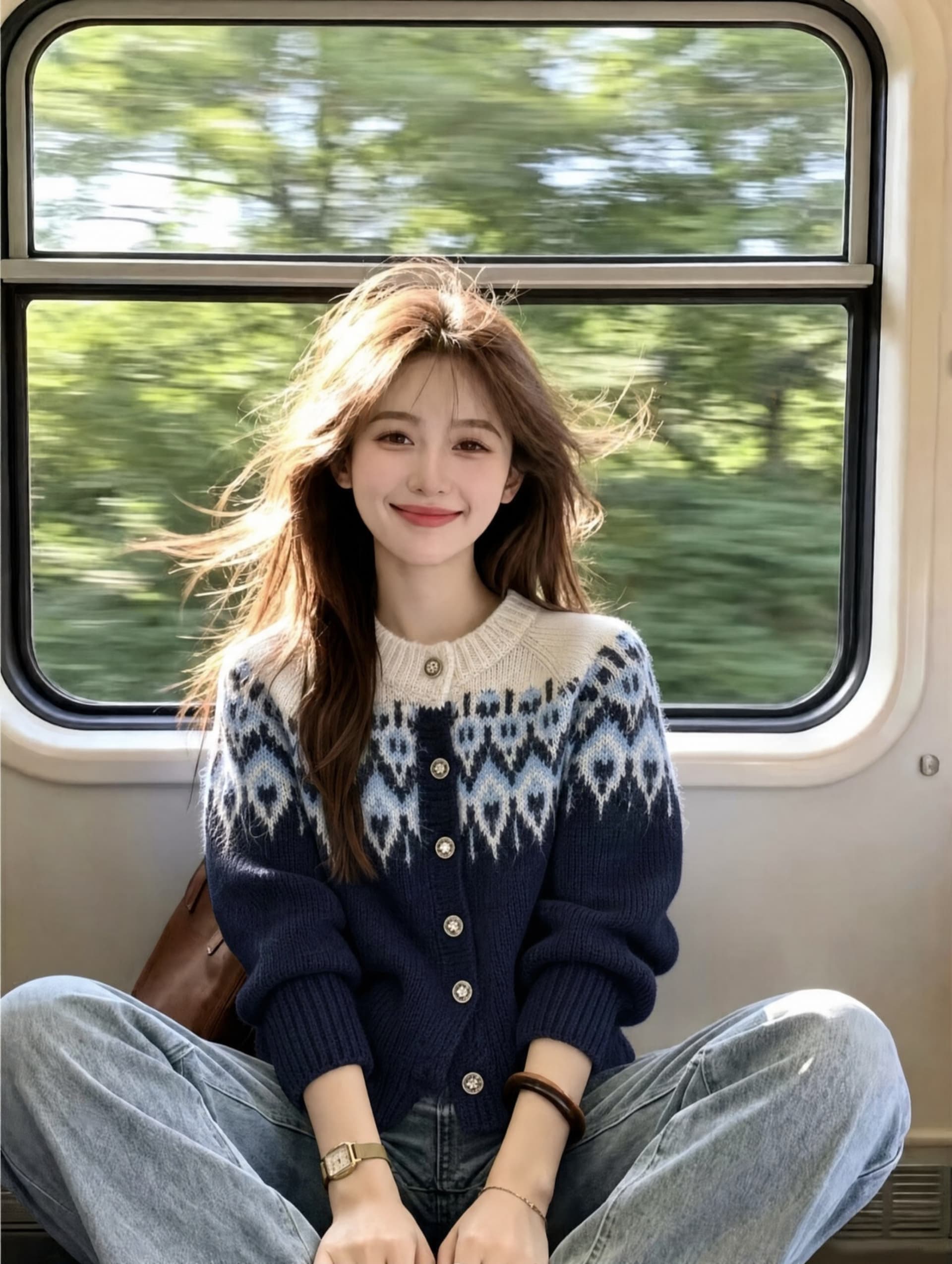 공정한 섬 스웨터 오픈 가디건 말 한국 chic 가을 겨울 슈퍼 부드럽다 플러시 털털 외투 싱글 줄 버튼 자카드 니트