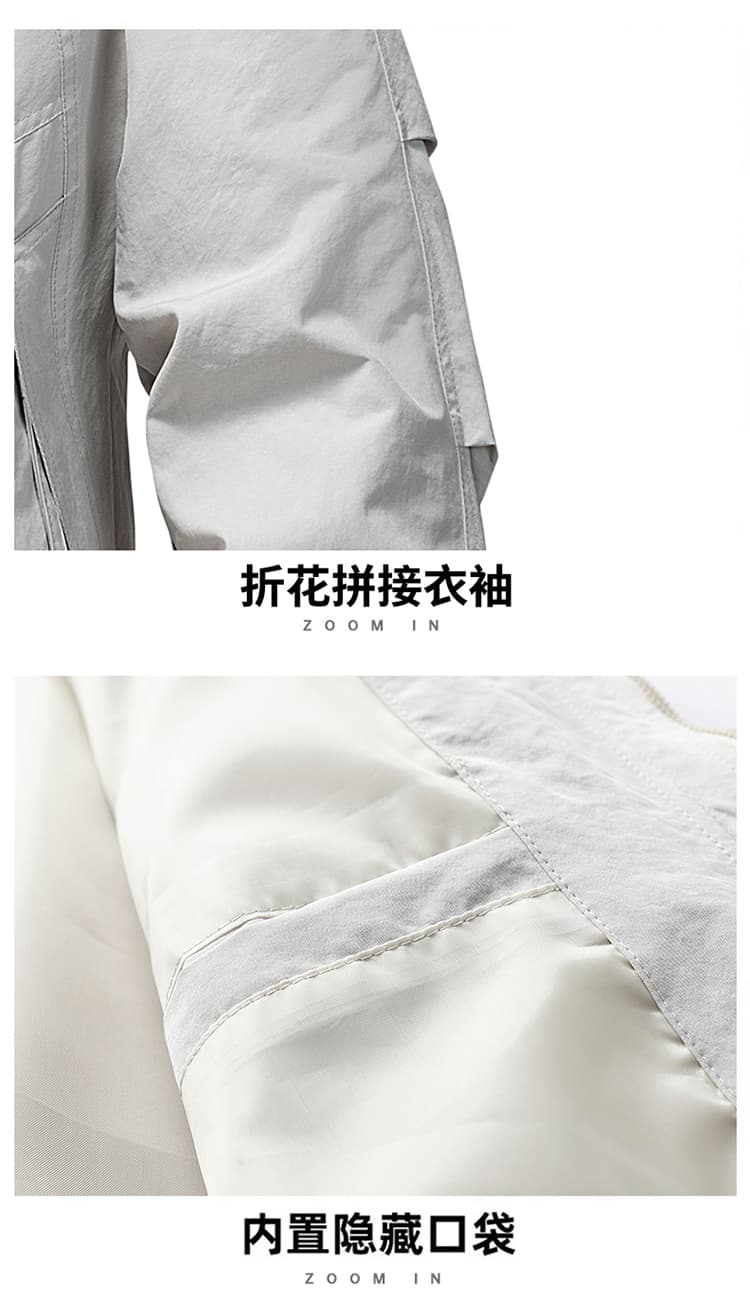 국경 간 봄 가을 새로운 워크웨어 스탠드 칼라 재킷 남성 재킷 조수 브랜드 다용도 고급 센스 아메리칸 자켓 상세 이미지 31