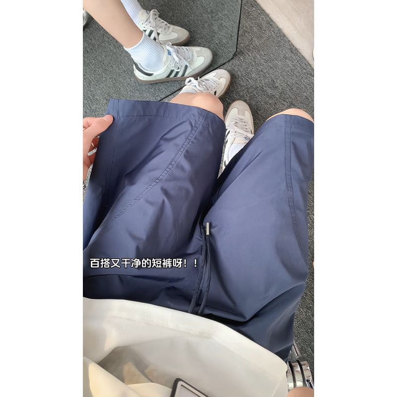 재 고 있 음 2026 얇고 가벼운 야외 속도 건조한 반바지 남녀 같은 단락 새로운 차가운 센스 운동 오부 바지 이미지 3
