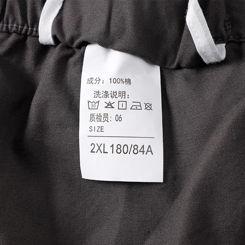 재 고 있 음 아메리칸 홀치기 염색 더러운 더러운 바지 남자 사계절 새로운 루즈핏 스트레이트 캐주얼 워크웨어 팬츠 순면 디자인 센스 이미지 4