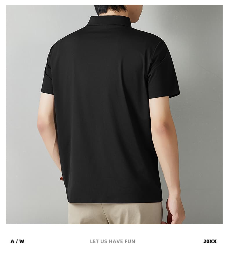 고급 순면 반팔 티셔츠 남성 POLO 셔츠 2026 새로운 고급 센스 비즈니스 폴로 칼라 캐주얼 반소매 남성 상세 이미지 26