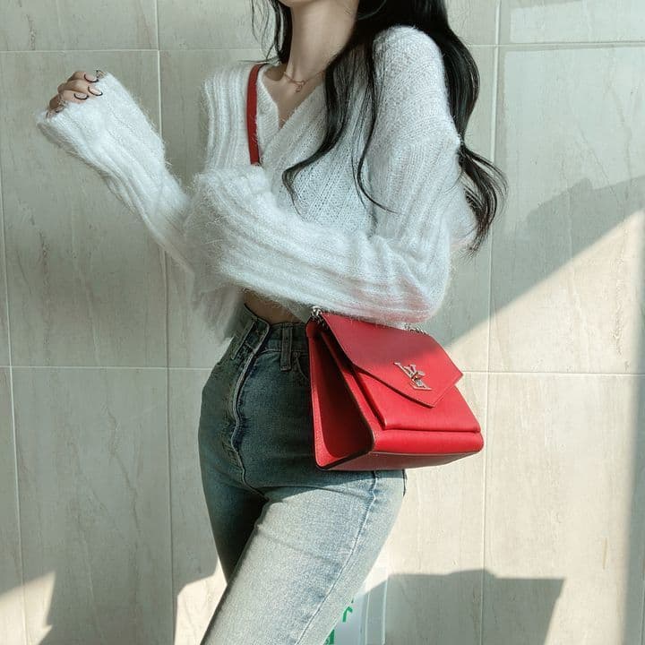 한국 chic 이른 가을 다용도 작은 대중 V넥 싱글 줄 버튼 보온 긴팔 쇼트 스타일 니트 오픈 가디건 부드러운 찹쌀 스웨터 여자 상세 이미지 6