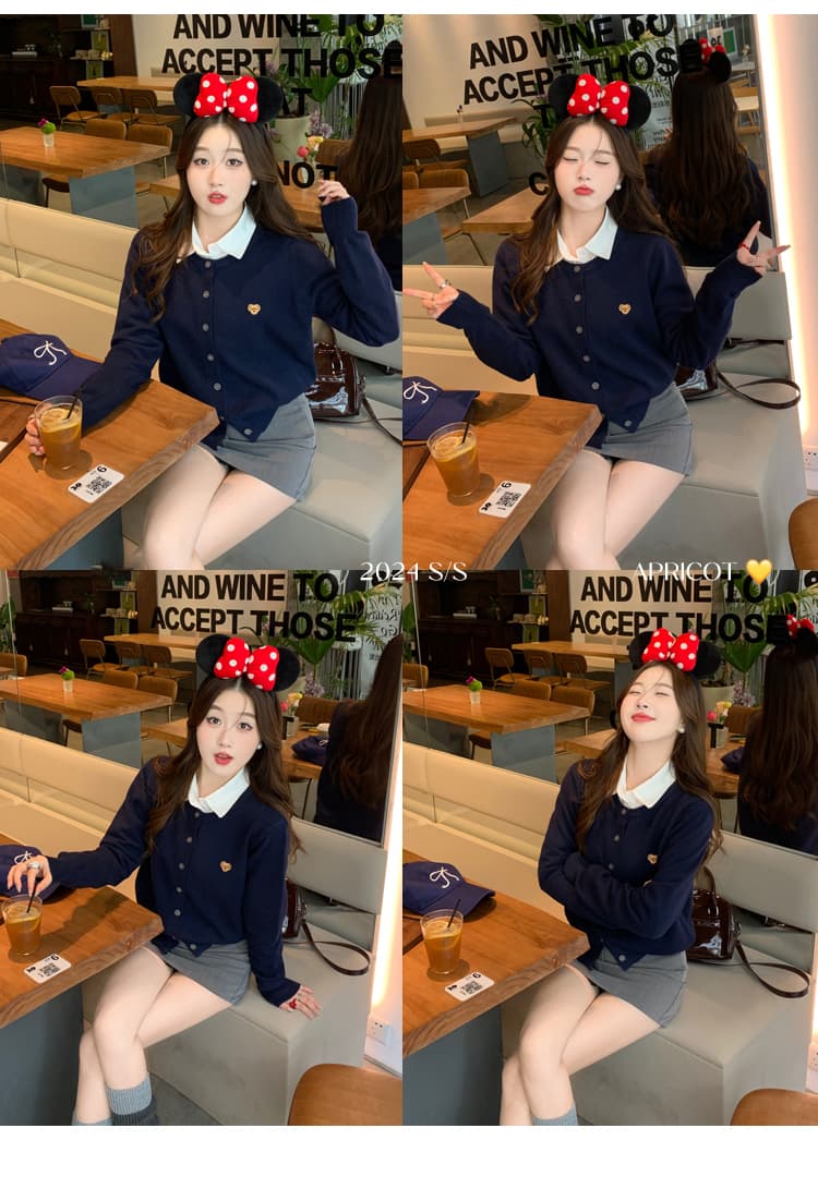 회색 니트 오픈 가디건 여성 코트 2026 새로운 가을 겨울 외출용 스웨터 외부 가져 가라. 이른 가을 착용 가져 가라. 고급 센스 맨위 상세 이미지 12