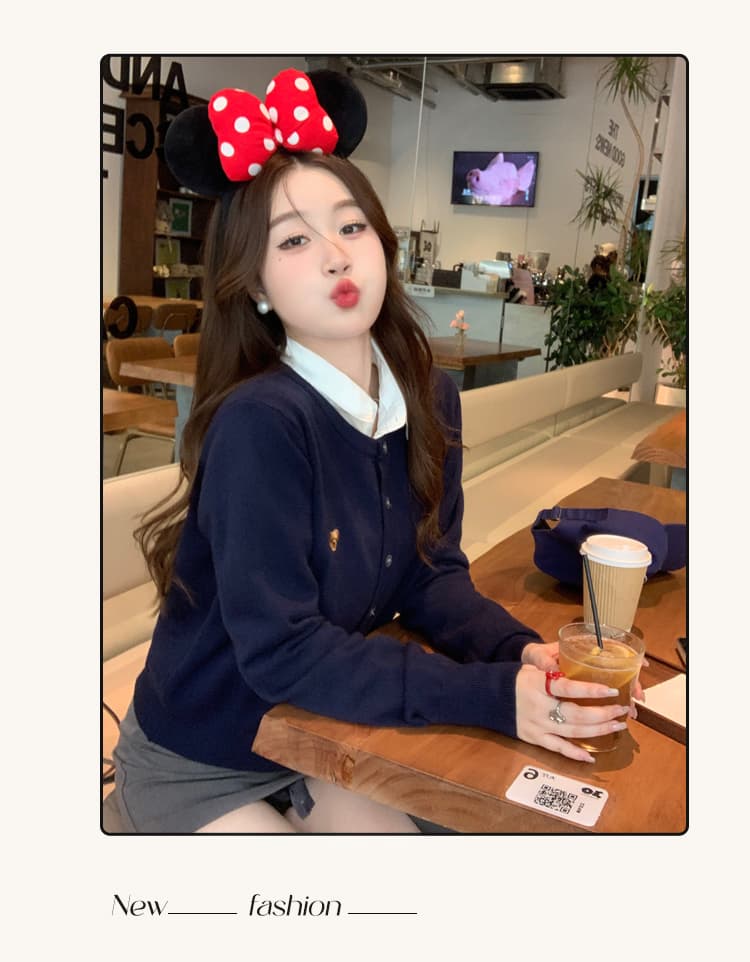 회색 니트 오픈 가디건 여성 코트 2026 새로운 가을 겨울 외출용 스웨터 외부 가져 가라. 이른 가을 착용 가져 가라. 고급 센스 맨위 상세 이미지 19