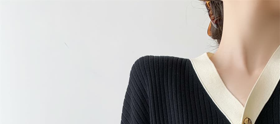작은 샤넬 스타일 여성 코트 봄과 가을 작은 대중 고급 센스 V넥 니트 스웨터 쇼트 스타일 외부 가져 가라. 레트로 오픈 가디건 스웨터 겨울 상세 이미지 23
