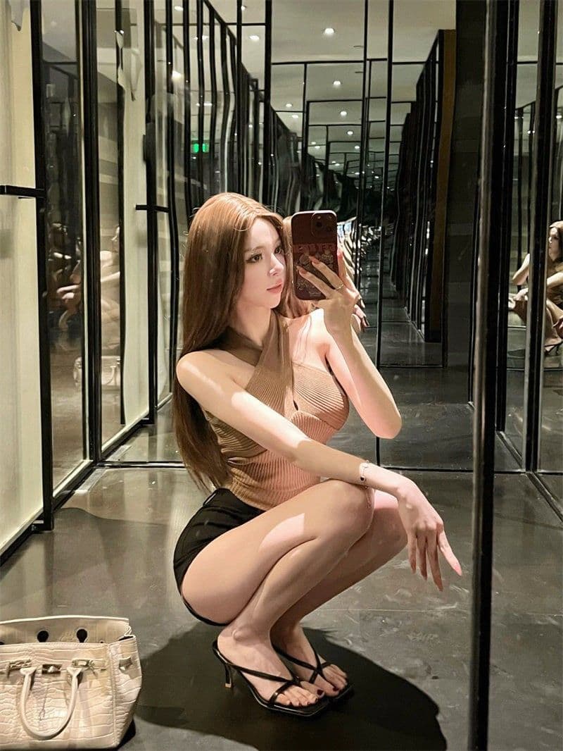 얼음 차가운 실크 니트 행침 목 작은 슬링 여성 여름 몸매 가꾸기 인사이드 가져 가라. 민소매 조끼 쇼트 스타일 백리스 맨위 상세 이미지 19