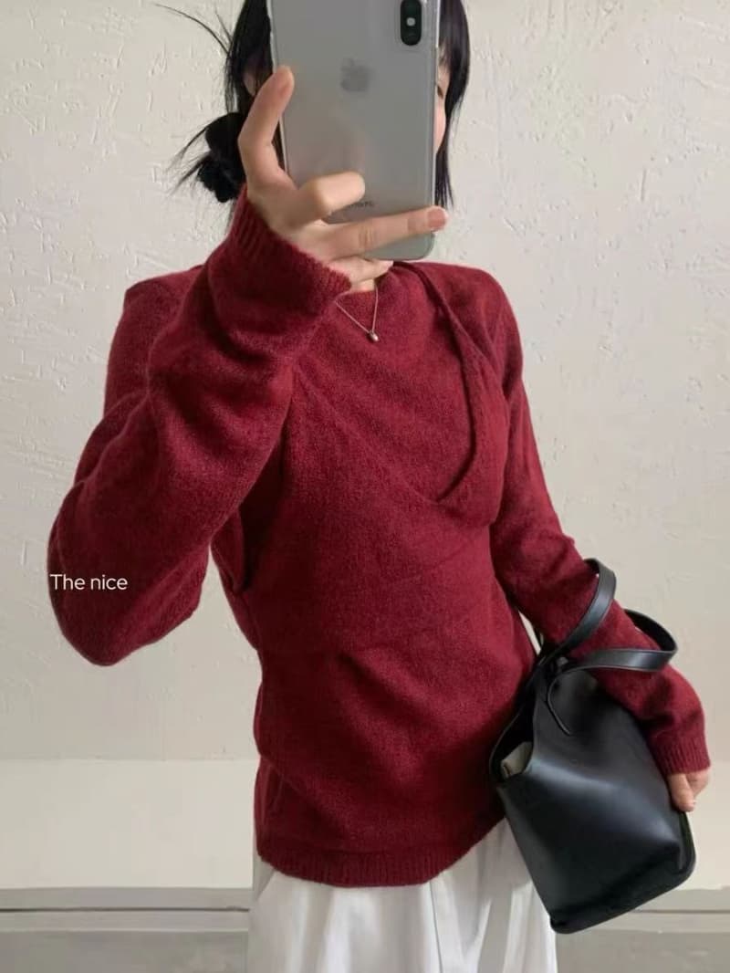 북극 플러시 워시 물 한 부서 ins 기타 색상 몸매 가꾸기 슬림해 보이는 긴팔 만나는 니트 스웨터 슬립 투피스 슈트 상세 이미지 2