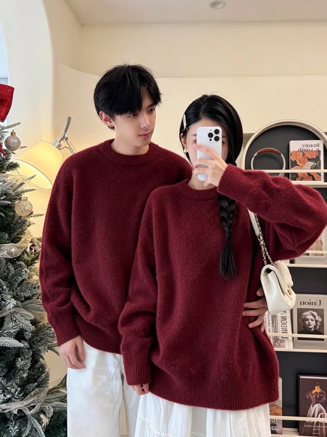 8 색상 s--xl 높은 품질 커플 남녀 웨어러블 루즈핏 니트 스웨터 상세 이미지 17