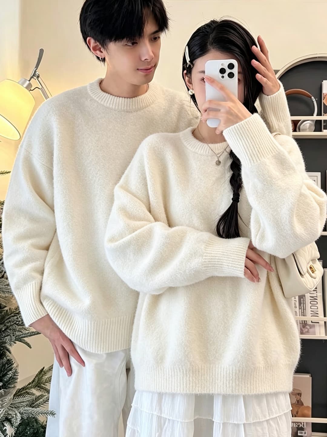8 색상 s--xl 높은 품질 커플 남녀 웨어러블 루즈핏 니트 스웨터 상세 이미지 28